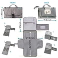 thumbnail image 5 of Kopi Cambiador de pañales portátil para bebé, bolsa de viaje para cambiador de pañales con bolsillo para toallitas, cambiador portátil de diseño inteligente, kit de estación de viaje para bebés, regal, 5 of 5