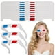 thumbnail image 1 of GOOHOCHY 100 gafas de cartón 3D universales anaglifo para películas y vídeos, 1 of 8