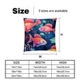thumbnail image 5 of Fish Velvet Throw Pillow Covers Set with Unique Patterns - 16x16, 18x18, 20x20 Inches - 2 Throw Pillow Inserts & Covers for Any Occasion, 5 of 6