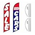thumbnail image 3 of Car Auto Dealer Swooper Flutter Feather Flags & Poles 2 Pack-SALE-Used Cars, 3 of 3