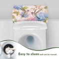 thumbnail image 4 of ZIATUBLE Flower Hummingbird Toilet Tank Lid Covers Universal Toilet Cover Lid Protective Cover 2 Pcs Soft Toilet Bowl Tank Covers for Bathroom Fit Different Sizes of Toilet Tanks, 4 of 5
