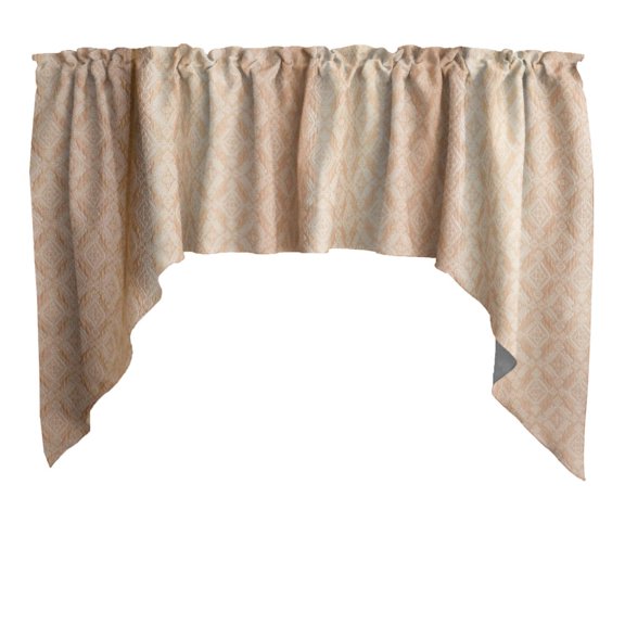 Jacquard Tribal Diamonds Swag Window Valance 54" Wide / 36" Tall