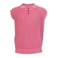 thumbnail image 3 of Sngxgn Men's Short Sleeve Regular Fit Polo Shirt(Pink,XXL), 3 of 4