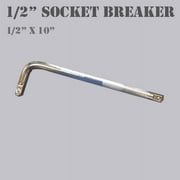 MTP ® 1/2" x 10" L Sharp Socket Breaker Bar Wrench 1/2 in Drive Ratchets Torque