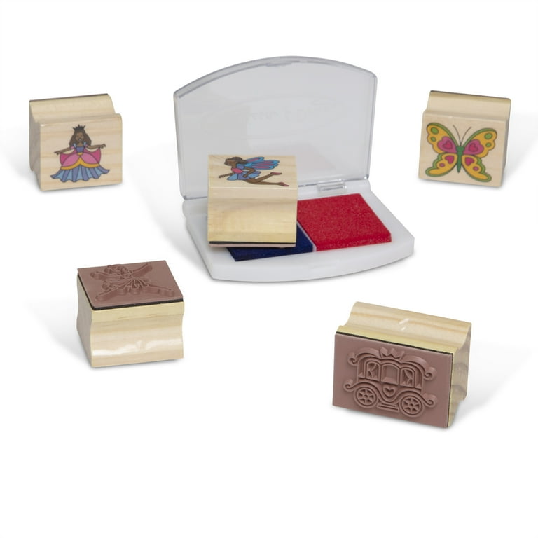 Melissa & Doug Deluxe Wooden Stamp Set Fairy Tale