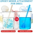 thumbnail image 5 of 12 Pieces Paint Mixer Drill Attachment,Helix Paint Mixer Resin Drill Mixer Paint Stirrers Drill Attachment for 1 Gallon of Paint Epoxy Resin Silicone Jewelry Casting Molds (Red, Blue), 5 of 14
