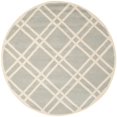 thumbnail image 1 of Safavieh Chatham Tapis Rond en Laine Touffetée à la Main en Gris et Ivoire, 1 of 9
