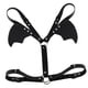 thumbnail image 3 of Arnés de cuerpo ajustable de cuero Cinturón de cintura de ala de murciélago Juego de rol Clubwear Negro Hugo Cinturón de arnés para el pecho del cuerpo, 3 of 8