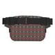 thumbnail image 3 of Fotbe Red And Orange On Blue Teal Cangurera Cuadrada con Estampado de Doble Capa, Bolsa de Cintura Ajustable Mini para Hombres y Mujeres, 3 of 9