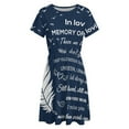 thumbnail image 4 of Bereavement Gifts Memorial Gifts for Loss of Loved One Sympathy Dress Fashion Beach Short Sleeve Dresses Female Party Printed Sundress, 4 of 7