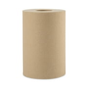 Boardwalk Hardwound Paper Towels, 8" x 350ft, 1-Ply Natural, 12 Rolls/Carton -BWK6252