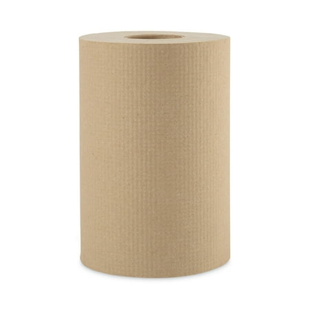 Boardwalk Hardwound Paper Towels, 8" x 350ft, 1-Ply Natural, 12 Rolls/Carton -BWK6252