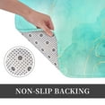 thumbnail image 6 of Fuzoiu Cyan Mint Marble Print Door Mat Outdoor Indoor Welcome Mats, Front Doormat,Flannel Non Slip Durable Entrance Rugs for Front Door, Inside Outside Entry, Porch, Resist Dirt,16x24in, 6 of 7
