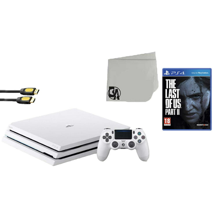 sadel Uovertruffen overraskende Sony PlayStation 4 PRO Glacier 1TB Gaming Console White with The Last of Us  Part II BOLT AXTION Bundle Used - Walmart.com