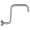 Brushed Nickel, variant on BRIGHT SHOWERS 13 Inch Shower Head Extension Arm with Flange S Shaped High Rise Extender, Long Stainless Steel Rainfall Shower Head Pipe Arm, Chrome