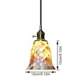 thumbnail image 4 of Kiven Plug in Pendant Light,Modern Hanging Light with Glass Lampshade, Dimmable Ceiling Pendant Light, E26 Base, 4 of 7