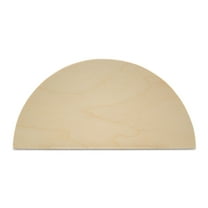 Half Circle Cutouts 19 inch, pack of 3 Semicircle Wooden Cutouts for Crafts, Wood Signs & Unfinished Wood Door Hangers, by Woodpeckers