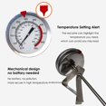 thumbnail image 4 of Stainless Steel Instant Read Kitchen Thermometer 2.12 Inch Big Dial Read, Soup BBQ Turkey Frying Candy Tools, No Battery Needed Cook Thermometer 8 Inch Length, 4 of 8