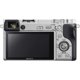 thumbnail image 3 of Sony Cámara s/ Espejo Alpha a6300 Plata ILCE-6300/S c/ Bolsa, Trípode, Bat. Adic., Mic. Mont., Luz LED, Tarj. Mem. 64 GB, Bolsa Band., Lector Tarj. y Acc. Esenc., 3 of 5