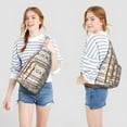 thumbnail image 4 of Rustic Tribal Sling Backpack - Earthy Aesthetic Crossbody Bag, Durable Hiking Pack, 4 of 4