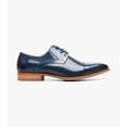 thumbnail image 2 of Stacy Adams Hobson Cap Toe Oxford Dress Shoes Navy Blue Leather 25764-400, 2 of 6