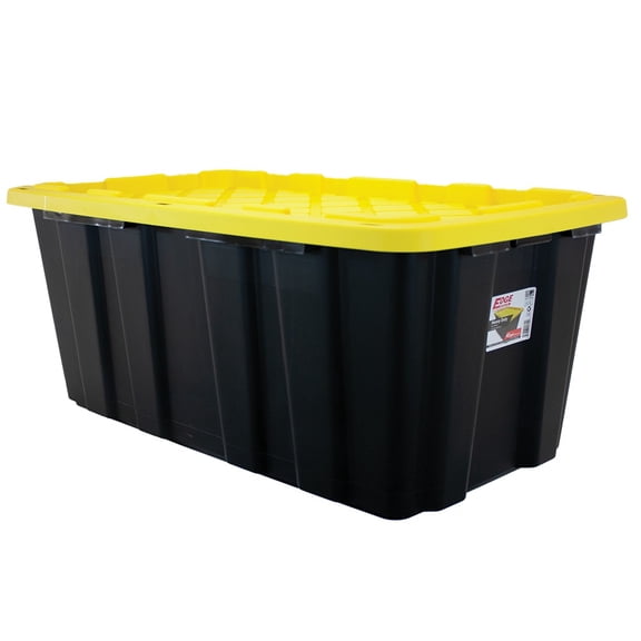 40 gallon Tough Tote 2 Pack, Black and Yellow