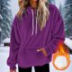 thumbnail image 1 of HongQid Womens Fuzzy Hoodies Pullover Sport Hoodie Cozy Oversized Pockets Hooded Sweatshirt Athletic Fleece Hoodies, 1 of 5