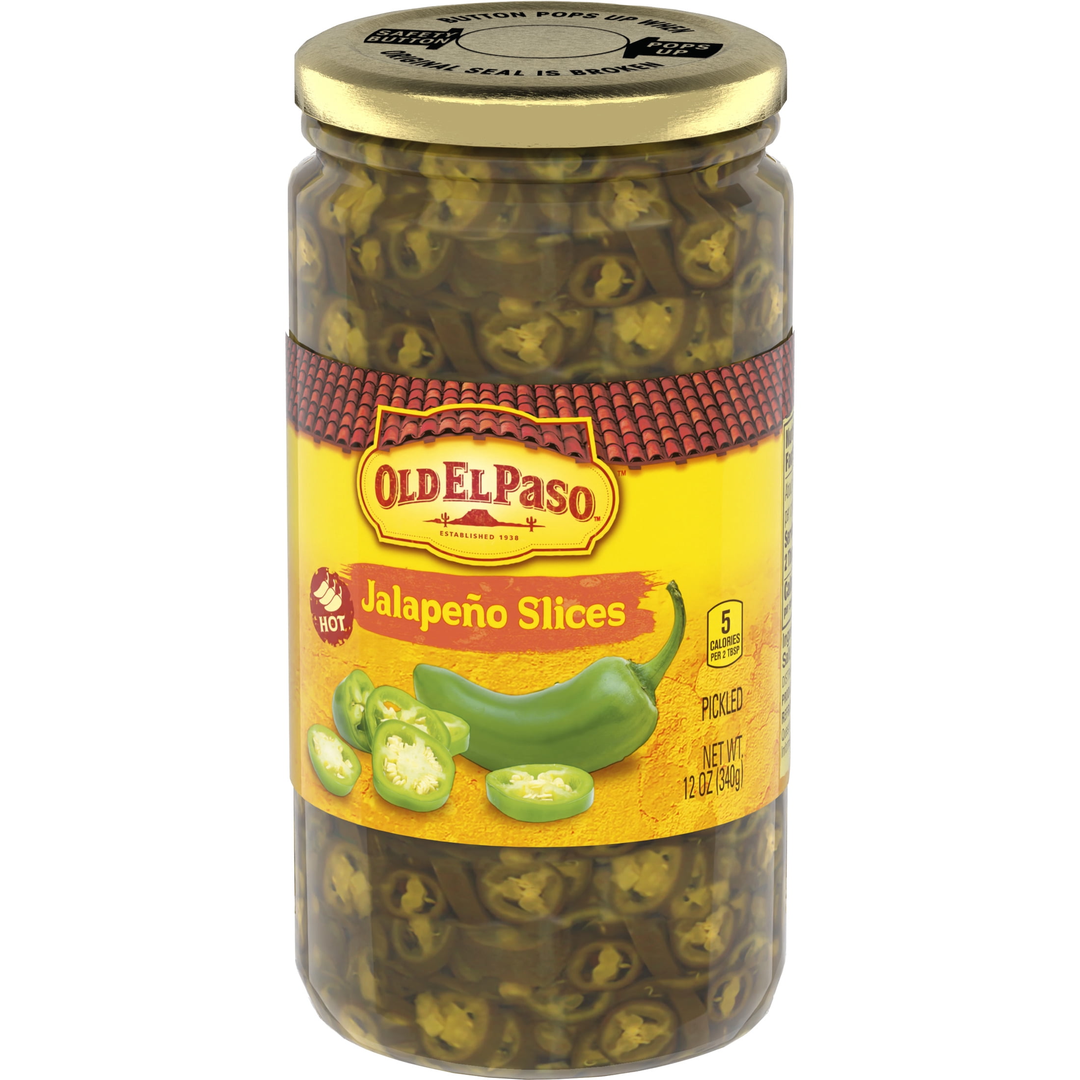 (12 pack) Old El Paso Hot Pickled Jalapeño Slices, 12 oz.