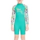 thumbnail image 1 of Buceo vela niños traje de traje de baño traje de baño niños traje de baño espalda con cremallera cremallera ropa de baño para nadar buceo snorkeling verde xl Advancent OD003662-09, 1 of 7