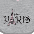 thumbnail image 4 of Inktastic J'aime Paris Girls Baby Bib, 4 of 4
