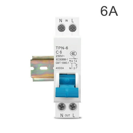 

Miniature Air Switch TPN 1P+N MCB DIN Rail Mount Small Household Circuit Breaker