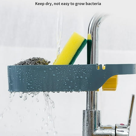 

Dtydtpe Household Faucet Clip Rack Kitchen Sink Rag Bath Holder Soap Storage Box Rollable Dish Drying Rack 20.5 Electric Drying Rack for Clothes Stainless Steel Sink Caddy Countertop Rubber Sink