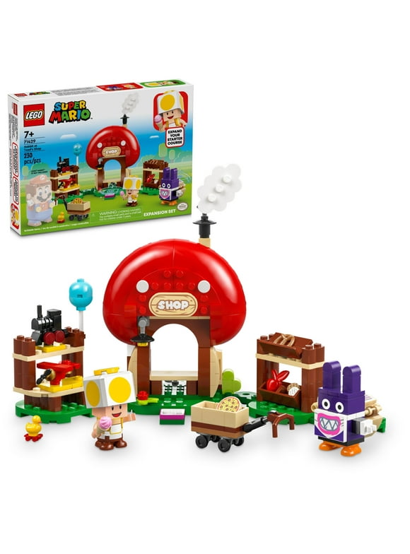 LEGO Super Mario Nabbit at Toads Shop Expansion Set, Build and Display Toy for Kids, Video Game Toy Gift Idea for Gamers, Boys and Girls Ages 7 and Up, 71429