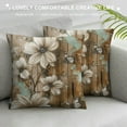 thumbnail image 3 of Nawypu  Rustic Daisy Board Pillow Covers White Sunflowers on Vintage Style Wood Plank Throw Pillowcases with Hidden Zipper for Couch Cushion Sofa Bedroom Home Decoration, 3 of 5