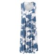 thumbnail image 4 of SMihono Robe d'Été Grande Taille pour Femmes 2023 Mode Décontractée Imprimée Sans Manches Col Rond, 4 of 6