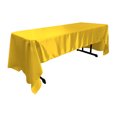 thumbnail image 1 of Mantel rectangular de satén nupcial LA Linen 60 por 144 pulgadas amarillo TCbridal60X144_YellowB47, 1 of 1