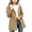 Khaki, variant on Rain Jackets For Girls Waterproof Outdoor Casual Windbreaker Hooded Long Sleeve Zip Up Button Down Coat With Pockets (15 Years, Khaki)