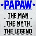 thumbnail image 3 of CafePress - Papaw The Man, The Myth, The Legend T Shirt - Light T-Shirt - CP, 3 of 4