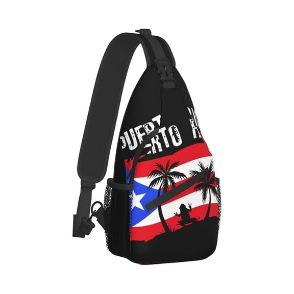 Twfbrm American Flag Crossbody Bags 4th of July USA Sling Backpack Crossbody Sling Bag Casual Chest Bags Travel Hiking Daypack Shoulder Bag for Women Men