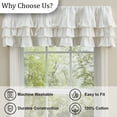 thumbnail image 5 of Park Designs Ruffled White Valance, 5 of 6