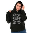 thumbnail image 4 of One Smile At A Time Optimistic Hoodie Sweatshirt Women Brisco Brands S, 4 of 6