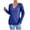 01 Blue, variant on Weiqiqre Women Sweaters Lace Bow Back Long Sleeve V Neck Pullover Casual Jumper Tops