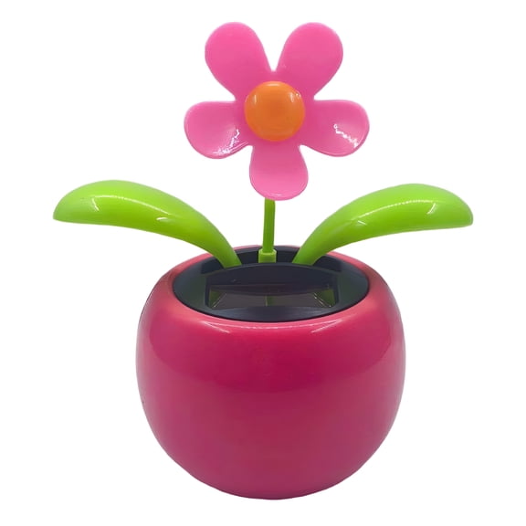 BESTSKY Car Swinging Toy Car Ornament Funny Solar Powered Cartoon Vibrant Ornamental Decoration Gifts Automobile Dashboard Dancing Flower Swinging Toy
