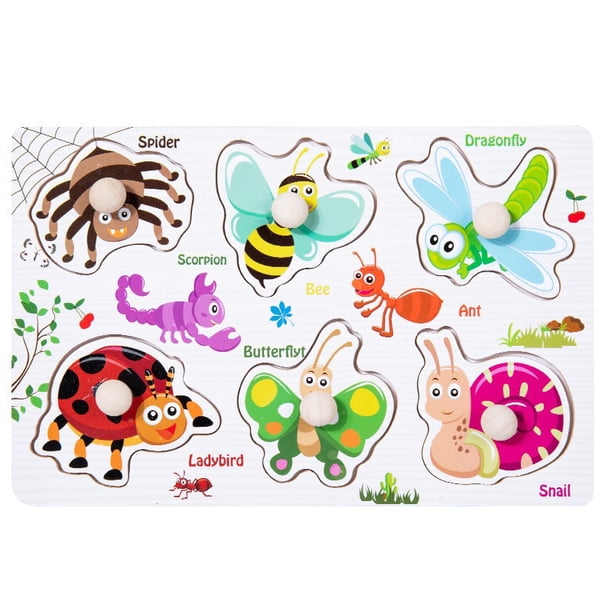 Montessori Baby Puzzle Educational Toys For Children Baby Game Puzzle Board Jigsaw Child Puzzle Wooden Puzzles For Kids 2 3 Year Gong Bohan LED