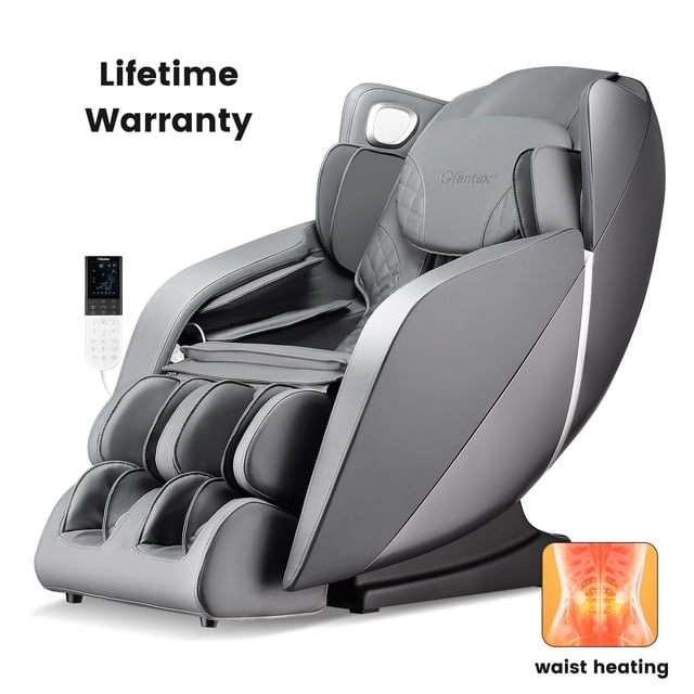 COSTWAY Provox27 Comfort Full Body Massage Chair - Zero Gravity Massaging Chair with SL Track, Airbags, Foot Rollers, Shoulder Detection, Heating, Bluetooth, Auto Modes