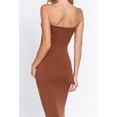 thumbnail image 4 of Moa Collection Women's Cotton Blend Midi Tube Dress  Soft & Stretchy Classic Comfort, 4 of 4