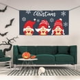 thumbnail image 2 of Lsque Three Cute Christmas Gnomes Pattern Party Banner, Festive Banner , Holiday Celebrations and Events for Carnival Birthday Party Festival Decorations-Small, 2 of 8