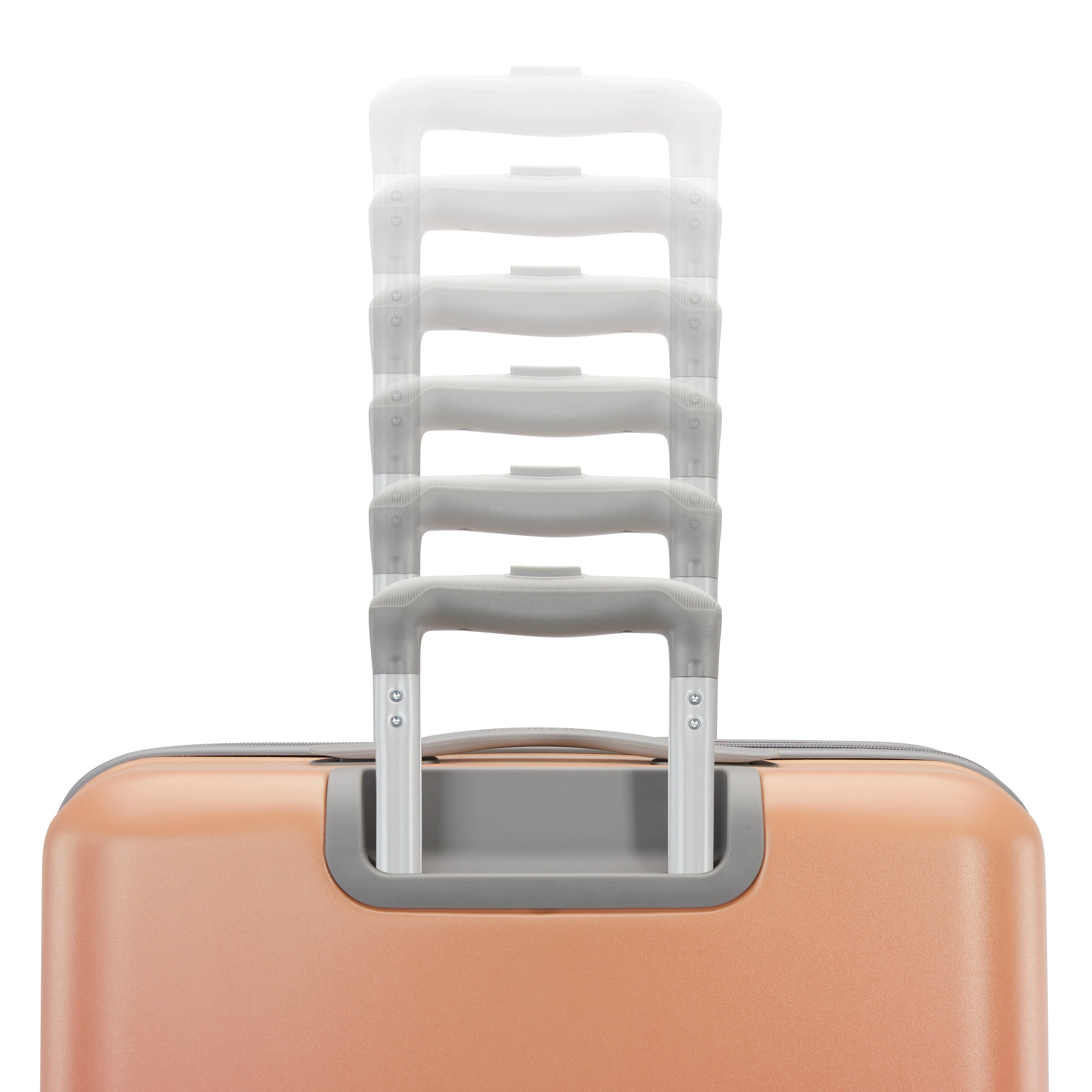 American Tourister Moonlight II 28-inch Checked Luggage with Spinner Wheels - Ombre Peach