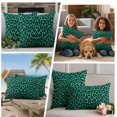 thumbnail image 5 of Green Leopard Print Outdoor Waterproof Pillow Covers, Farmhouse Abstract Animal Patterned Decorative Rectangle Throw Pillowcase Sofa Cushion Sham for Patio/Couch/Chair, 20"x12" 2 Pack, 5 of 8