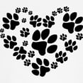 thumbnail image 3 of CafePress - Paws Heart Kids Light T Shirt - Light T-Shirt Kids XS-XL, 3 of 4